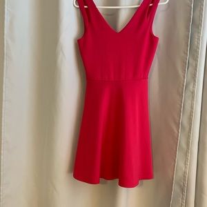 Deep Pink fun dress- cut out on straps